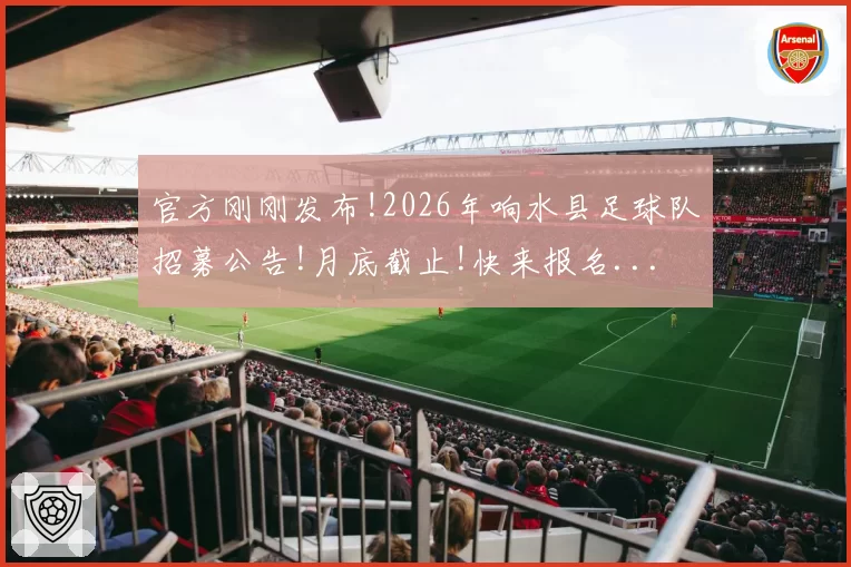 官方刚刚发布!2026年响水县足球队招募公告!月底截止!快来报名...